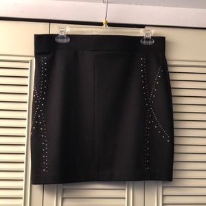 Black studded skirt